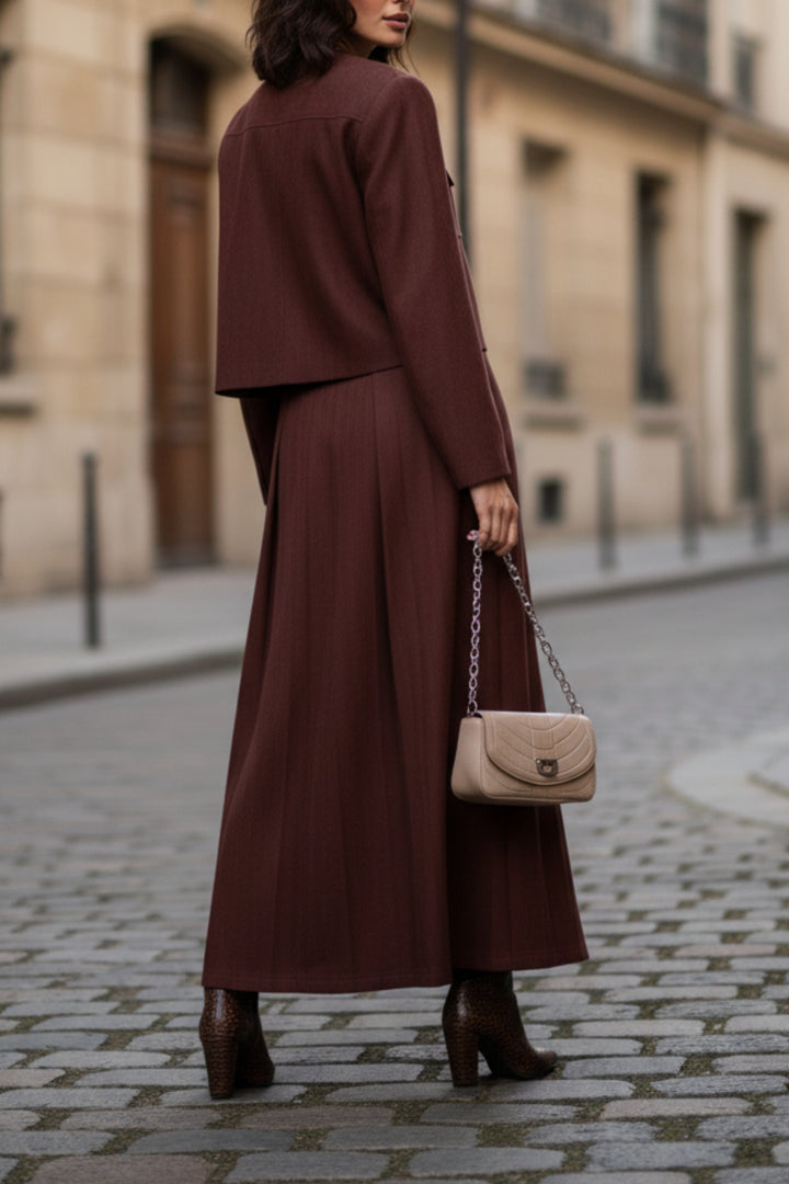 Rustic Rose Velvet Skirt Co-Ord