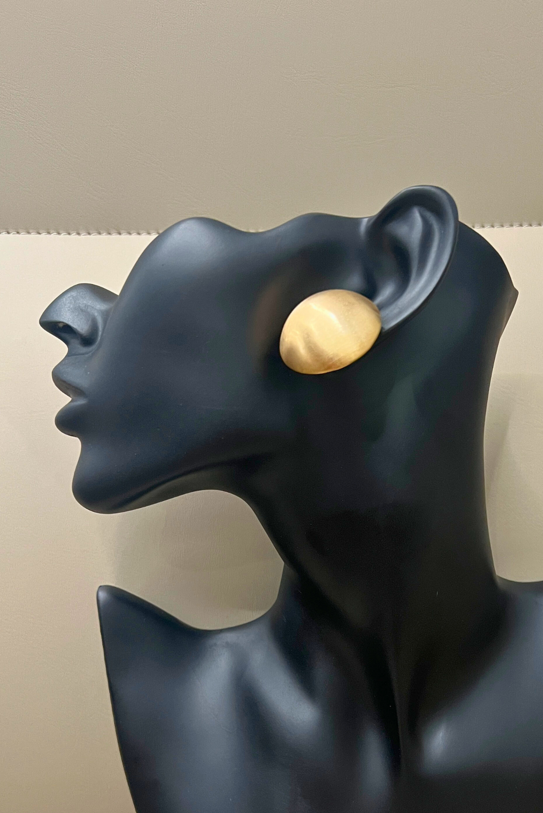 Matte Gold Stud Earrings