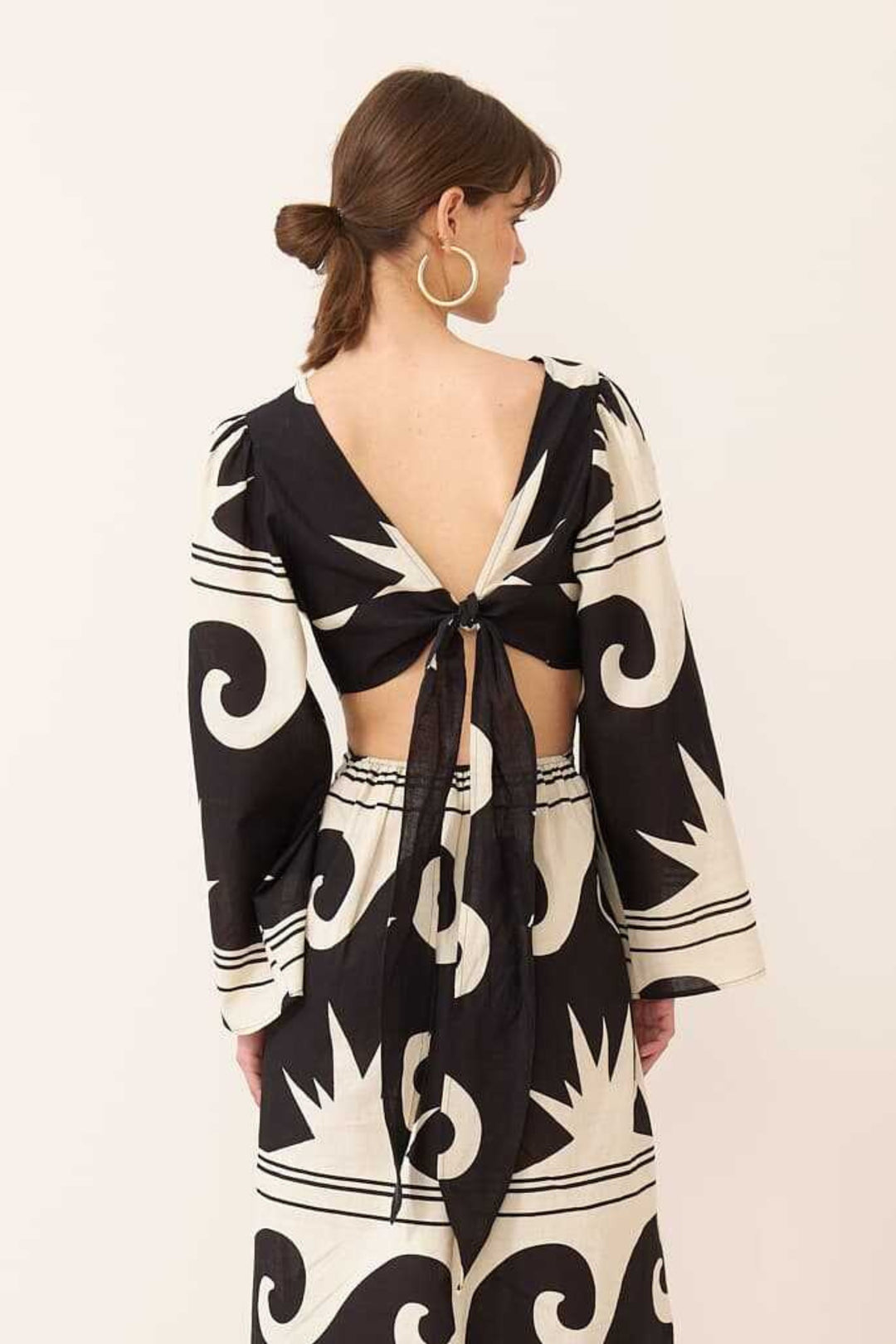 Trendy tie-up back dresses online