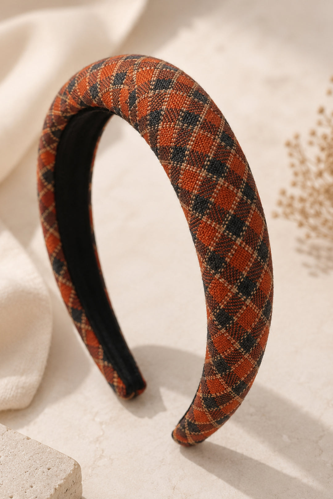 Camden Plaid Padded Headband