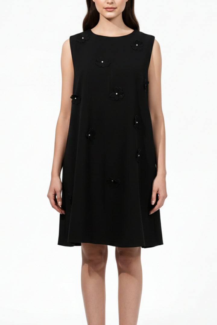 Adelaide Black Floral Dress