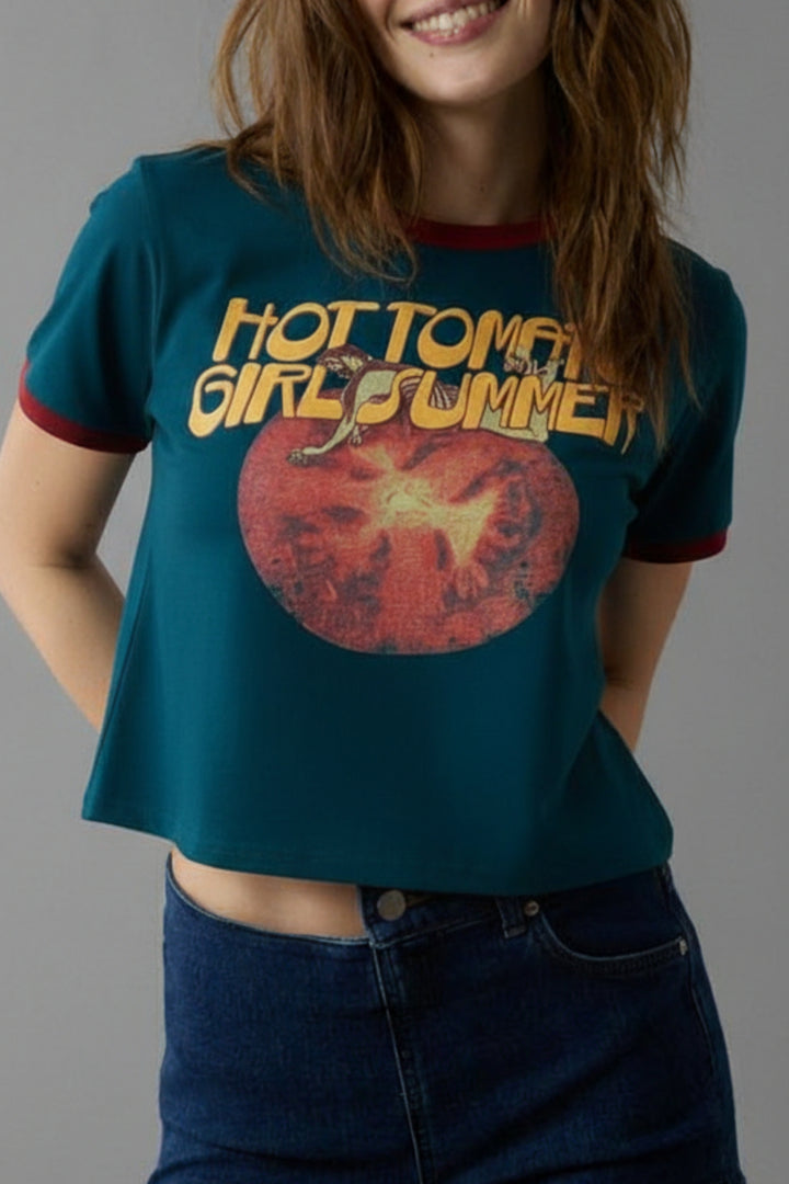 Hot tomato Blue Baby T-shirt