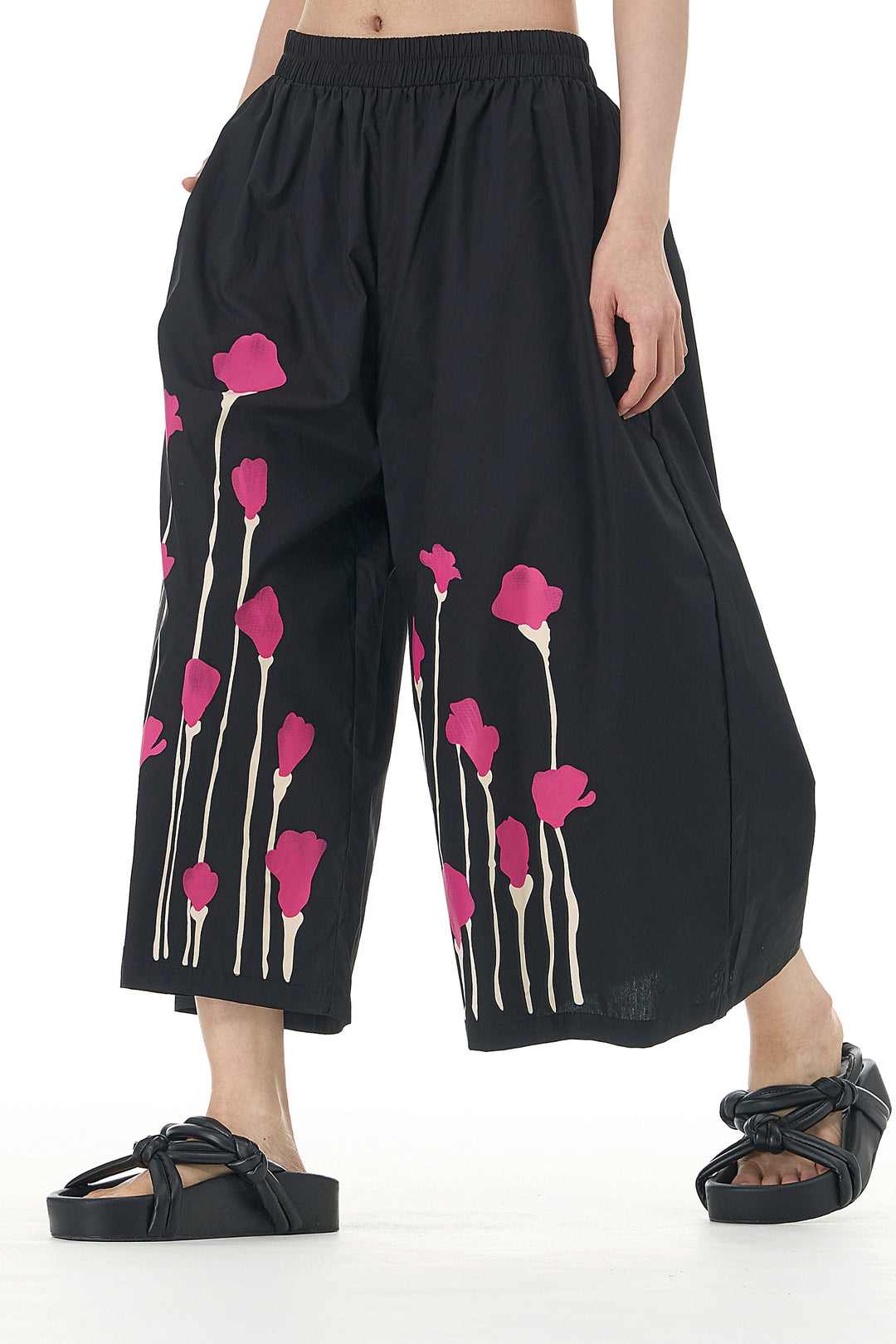 Trendy black shirt and culotte sets