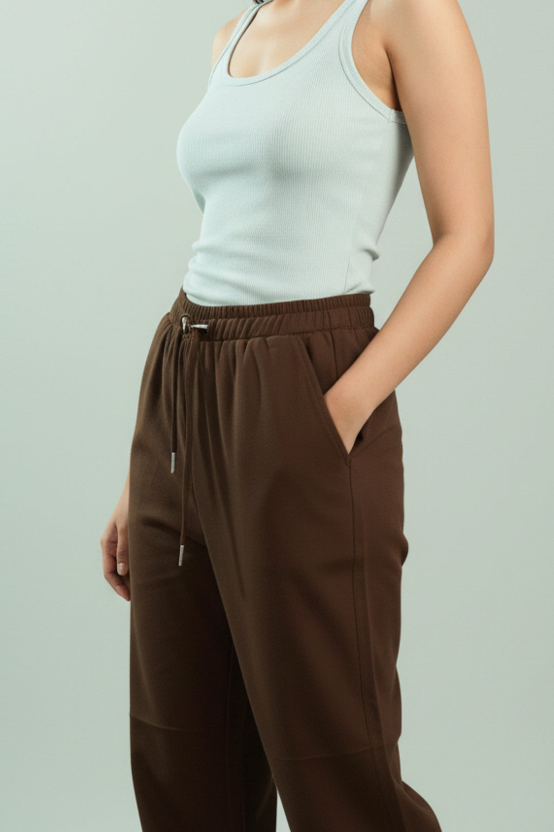 Barrel Brown Oversized Trousers