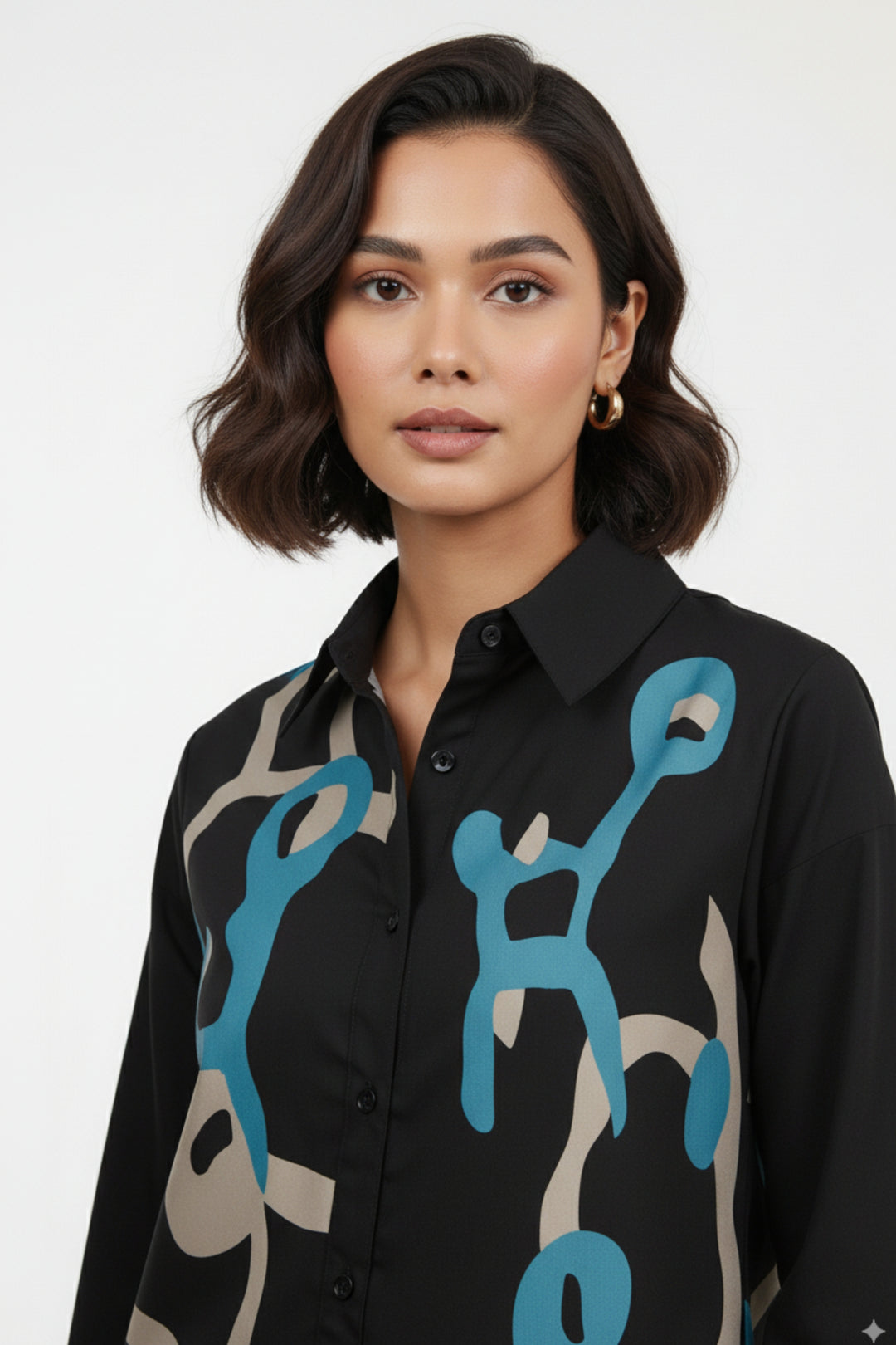 Bonded Blues Shirt Co-Ord