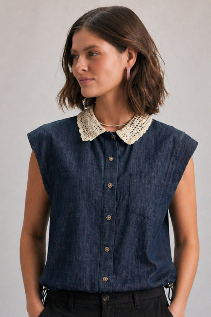 Denim shirt for women