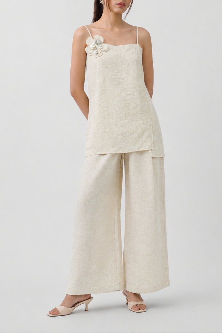 Florence Ivory Linen Co-ord Set