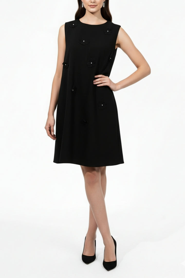 Adelaide Black Floral Dress