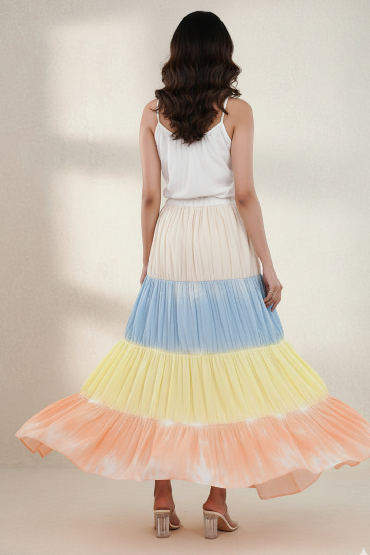 Tiered Cotton Maxi Dress