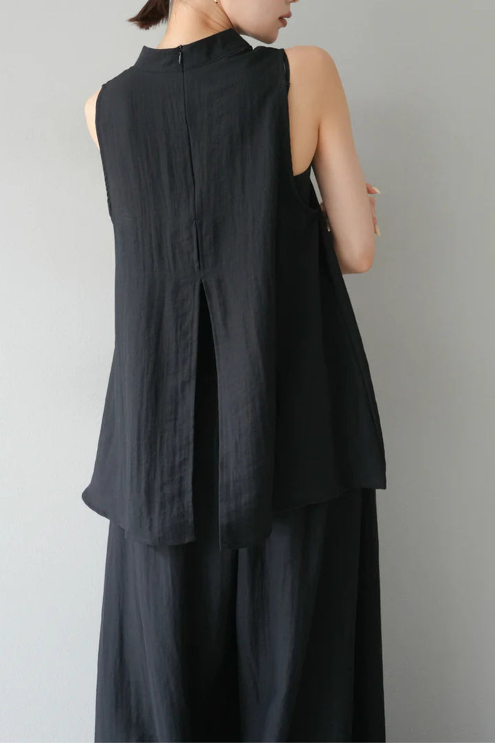 Black Back slit Comfort Co-Ord Set