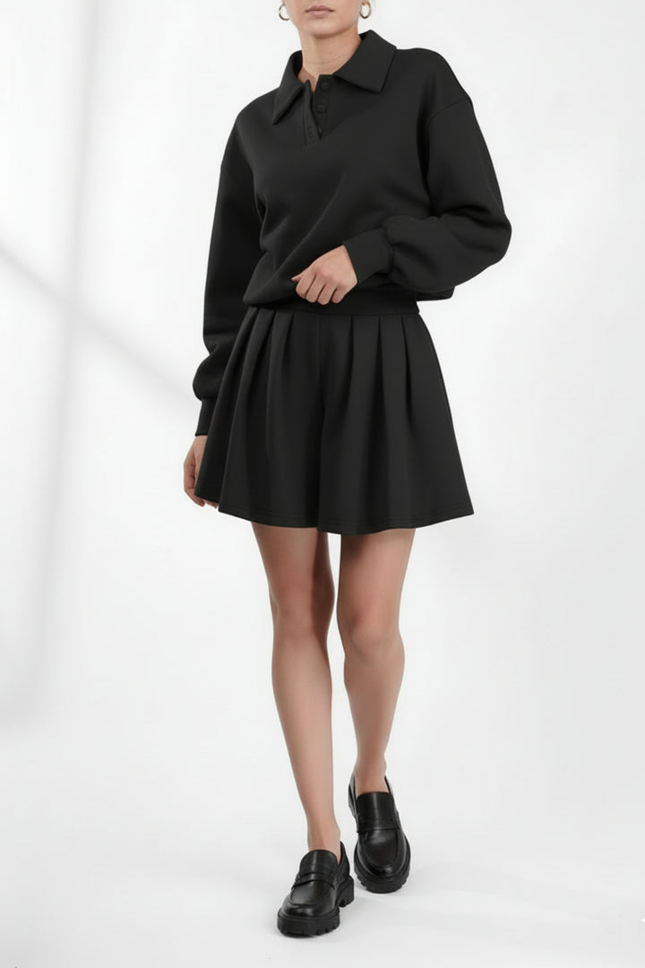 Black Bermuda Co-ord Set