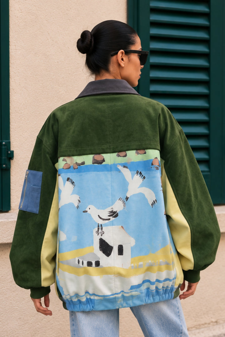 Seaside Harmony Printed Shacket