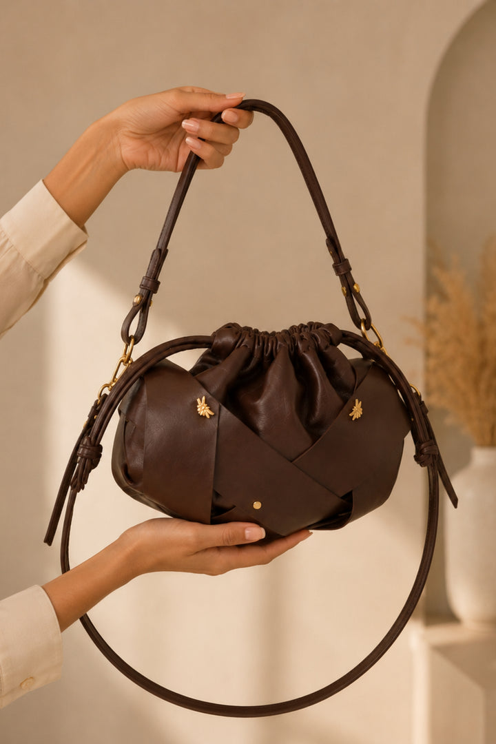 Aurelia Cocoa Hobo Bag