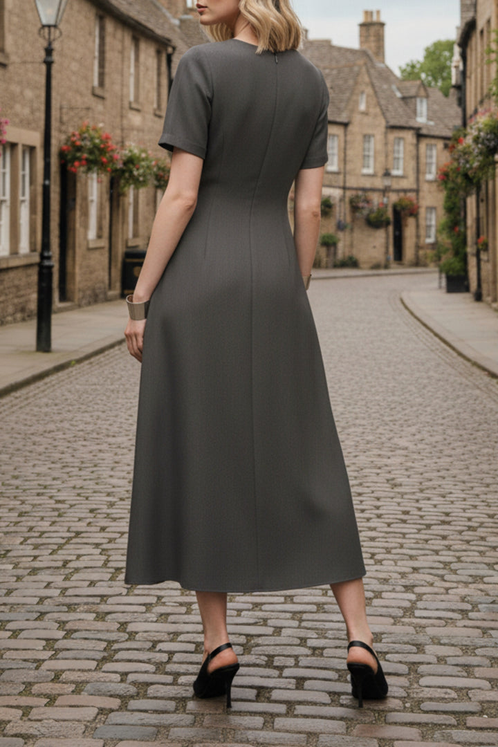 Seal Grey Maxi Dress