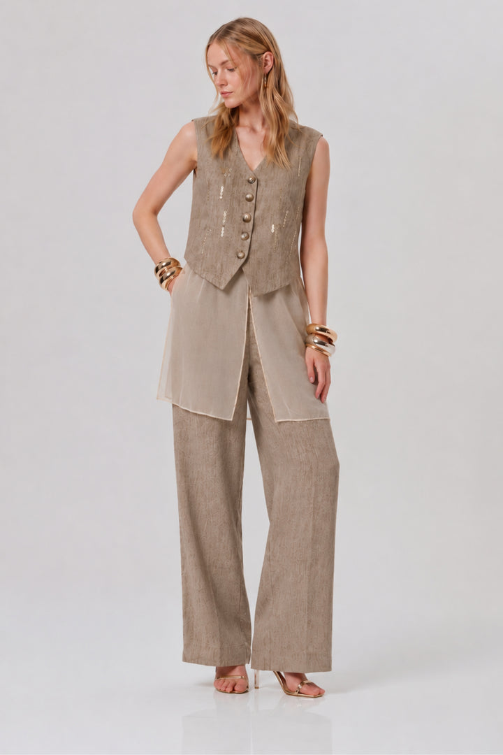 Oatwood Sheer Linen Co-ord