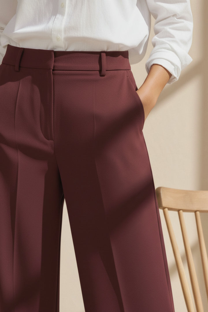 Berry Straight-Fit Trouser
