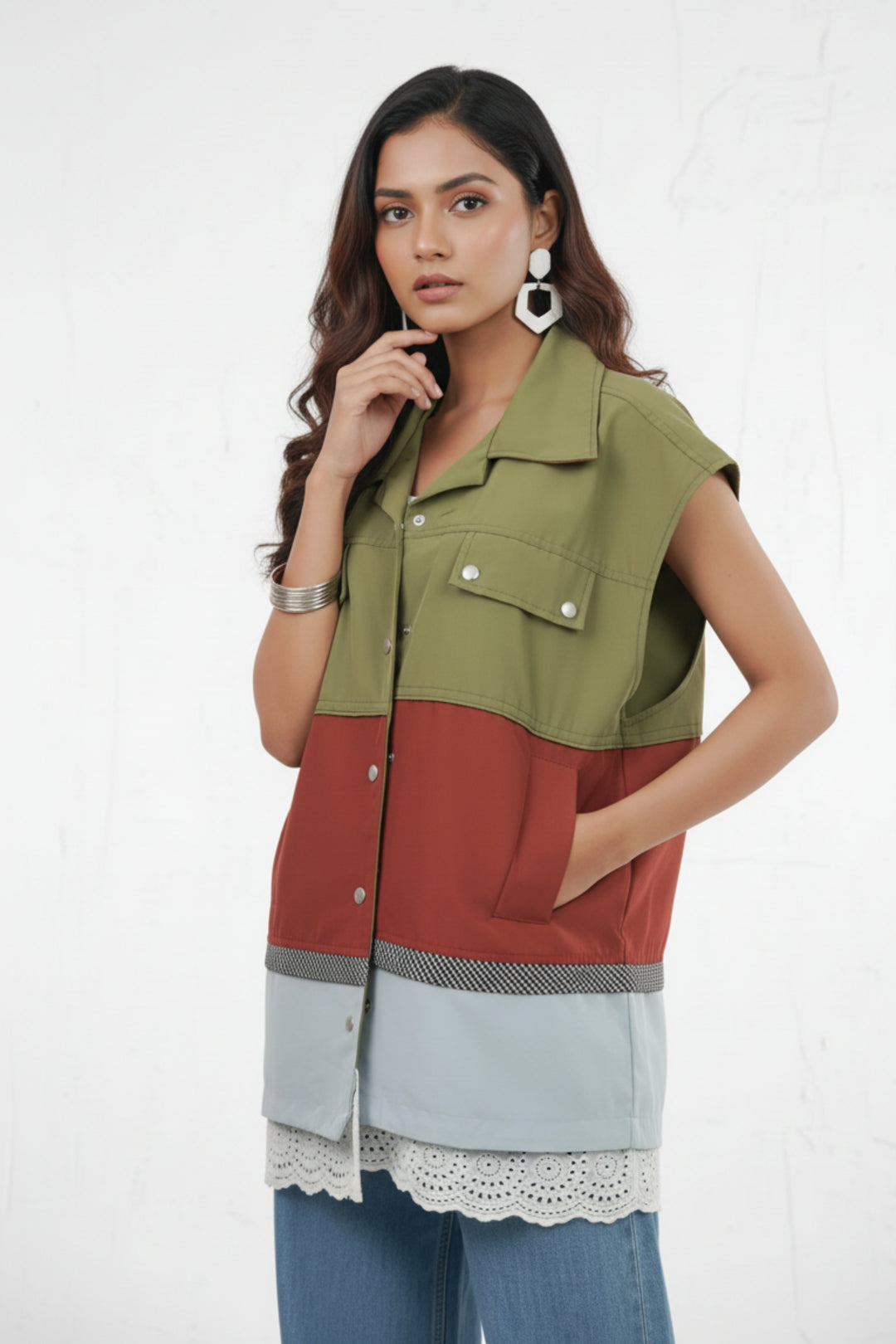 Autumn Forest ColorBlock Jacket