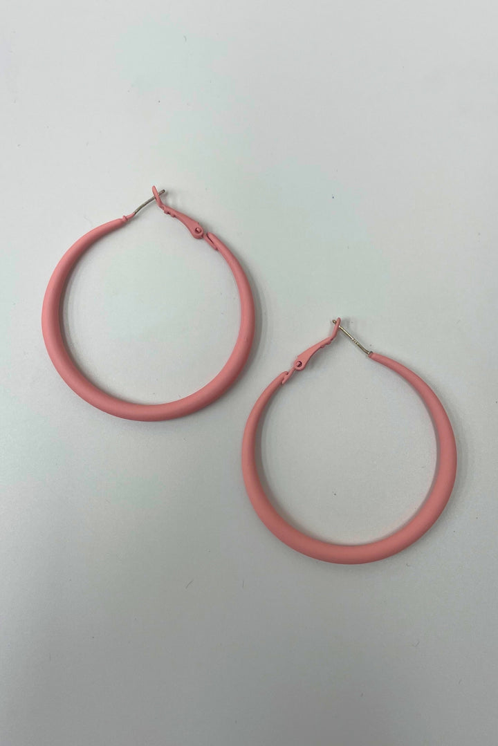 Sweet Pink Hues Hoop Earrings
