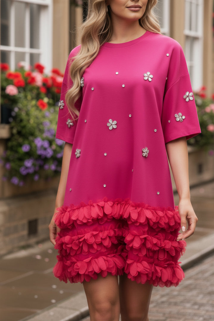 Petal Pink Rhinestone T-shirt