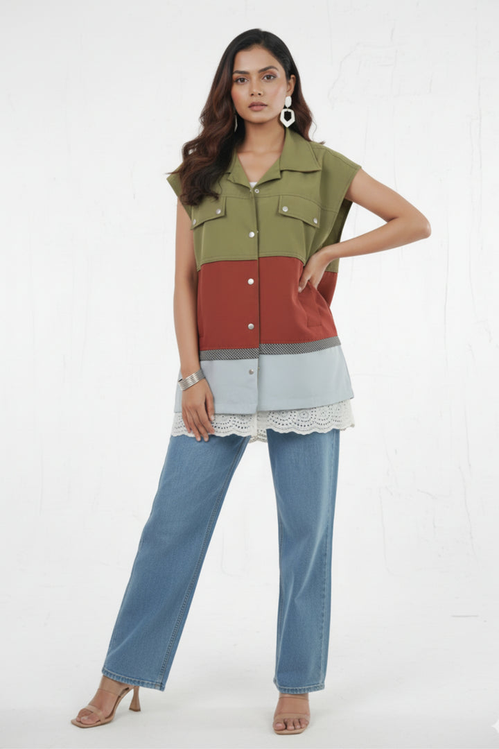 Autumn Forest ColorBlock Jacket