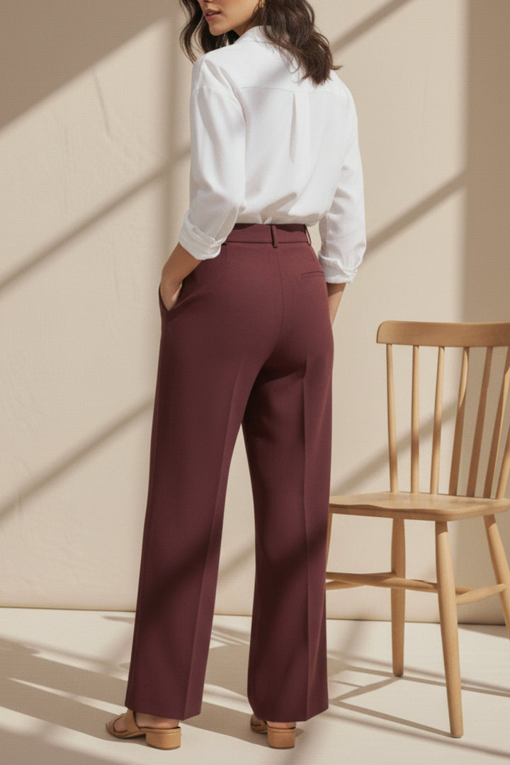 Berry Straight-Fit Trouser