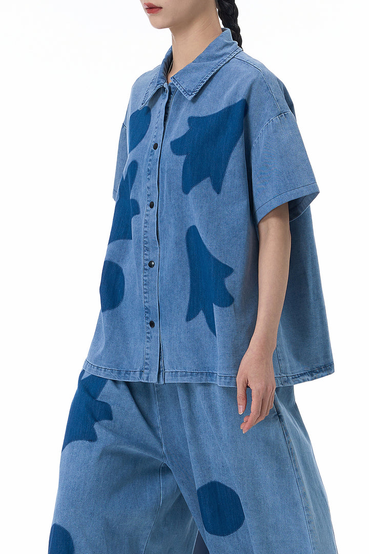 Blue Canvas Denim Shirt