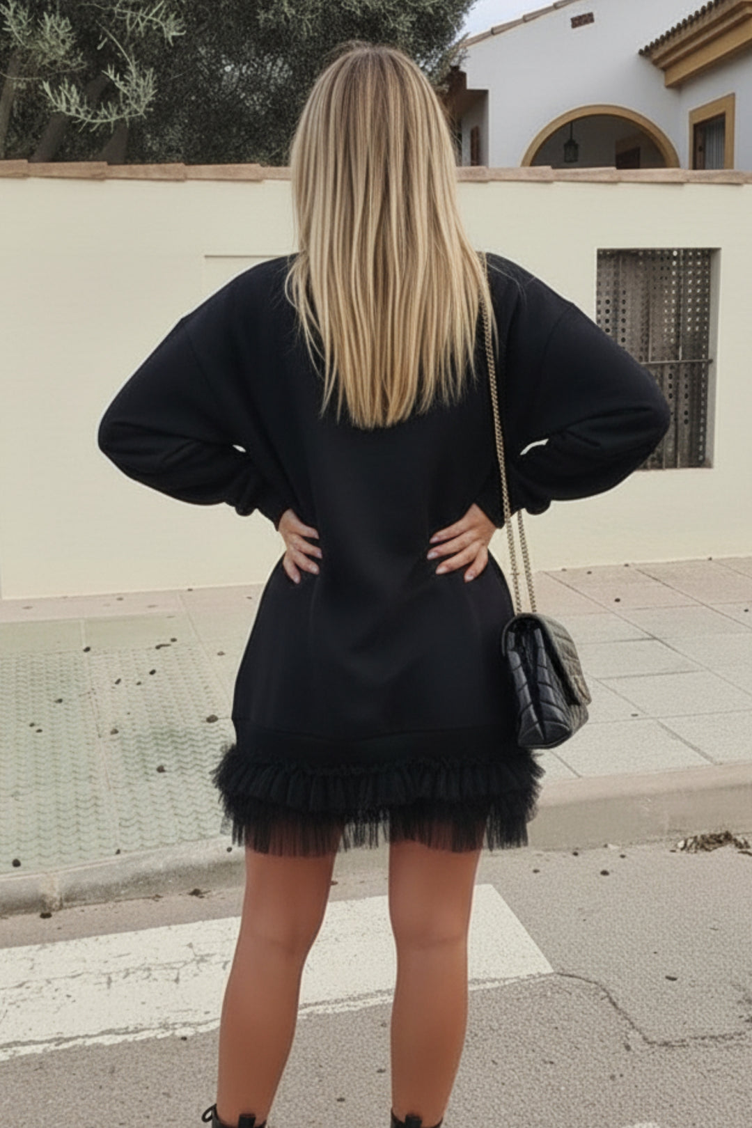 Petal Wave Oversized Sweatshirt