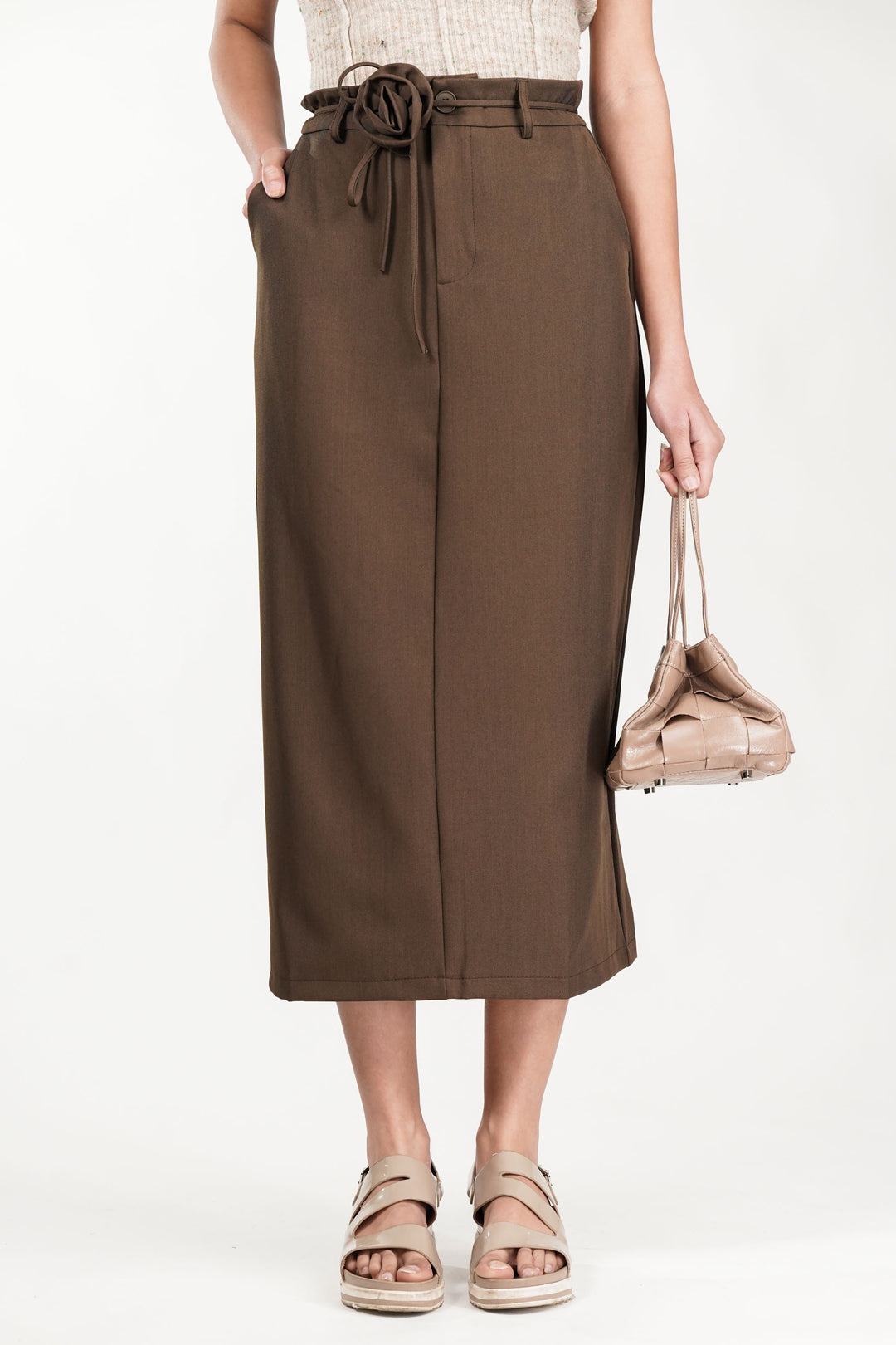 Forest Brown Rose Knot Skirt