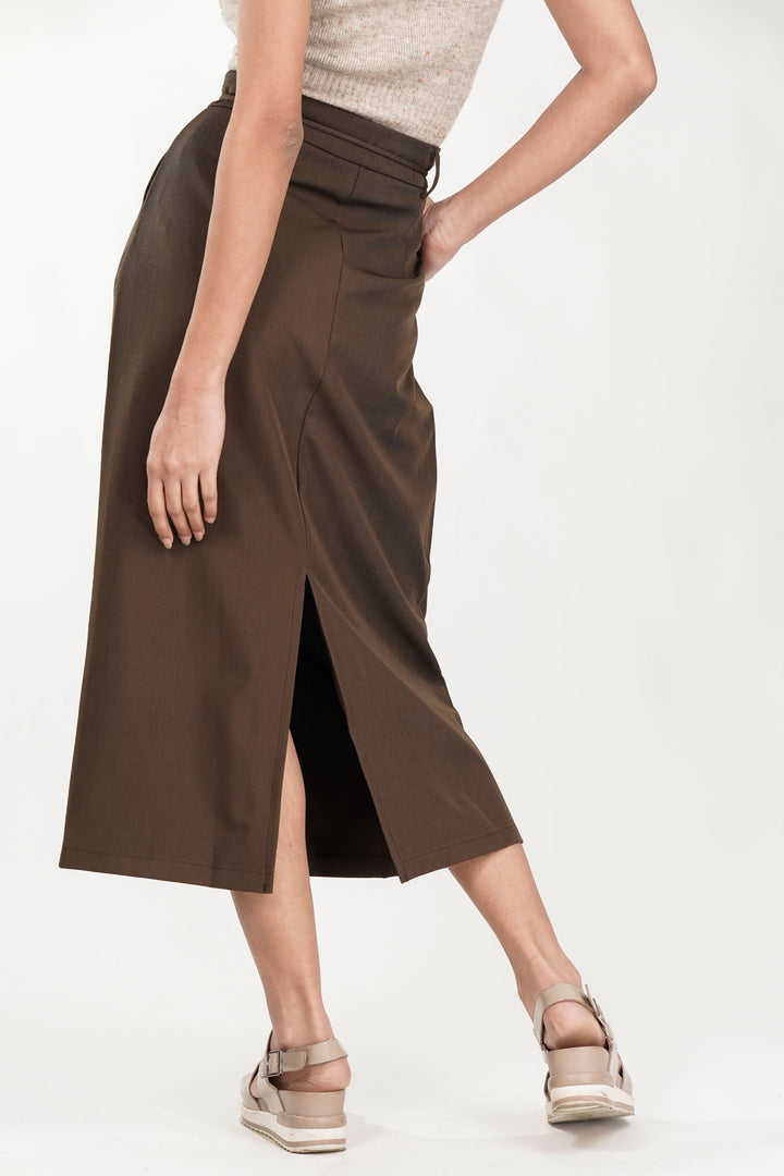 Forest Brown Rose Knot Skirt