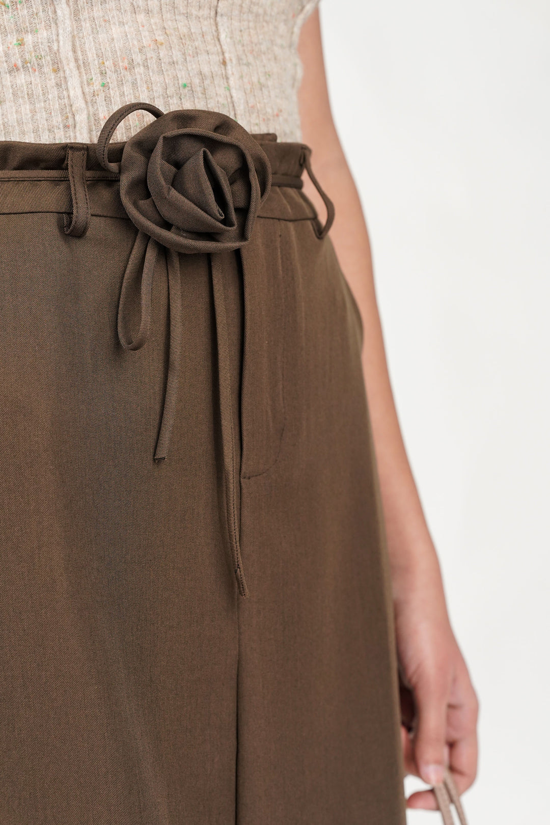 Forest Brown Rose Knot Skirt