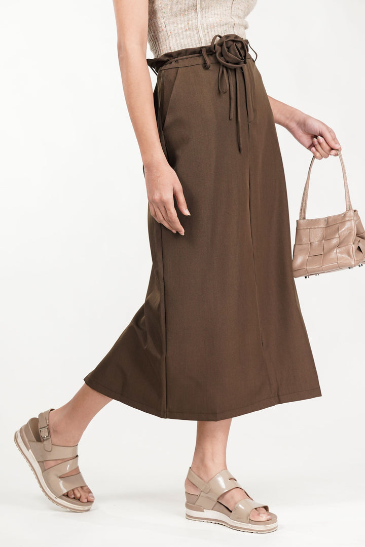 Forest Brown Rose Knot Skirt