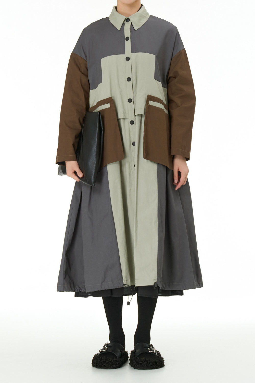  Earthen Oversized Patch Dress 