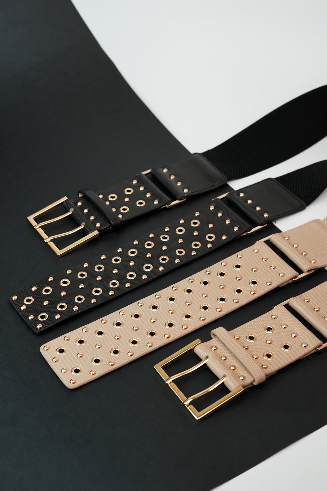 Trendy Waist Belt with Extended Eyelet Design