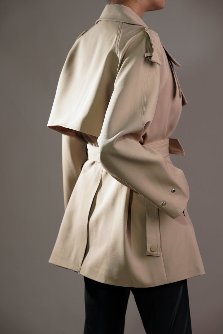 Desert Whisper Short Trench Coat