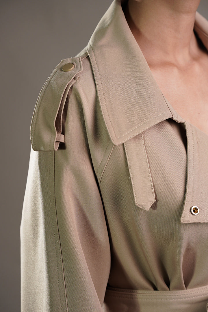 Desert Whisper Short Trench Coat