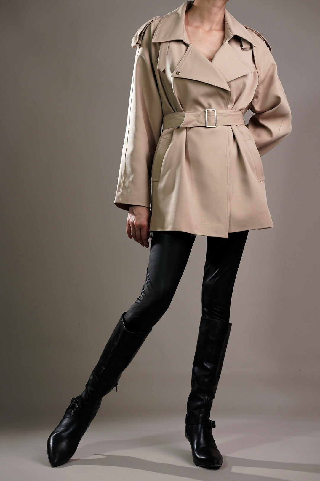 Desert Whisper Short Trench Coat