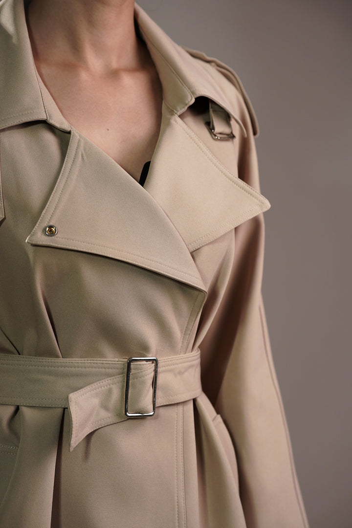 Desert Whisper Short Trench Coat