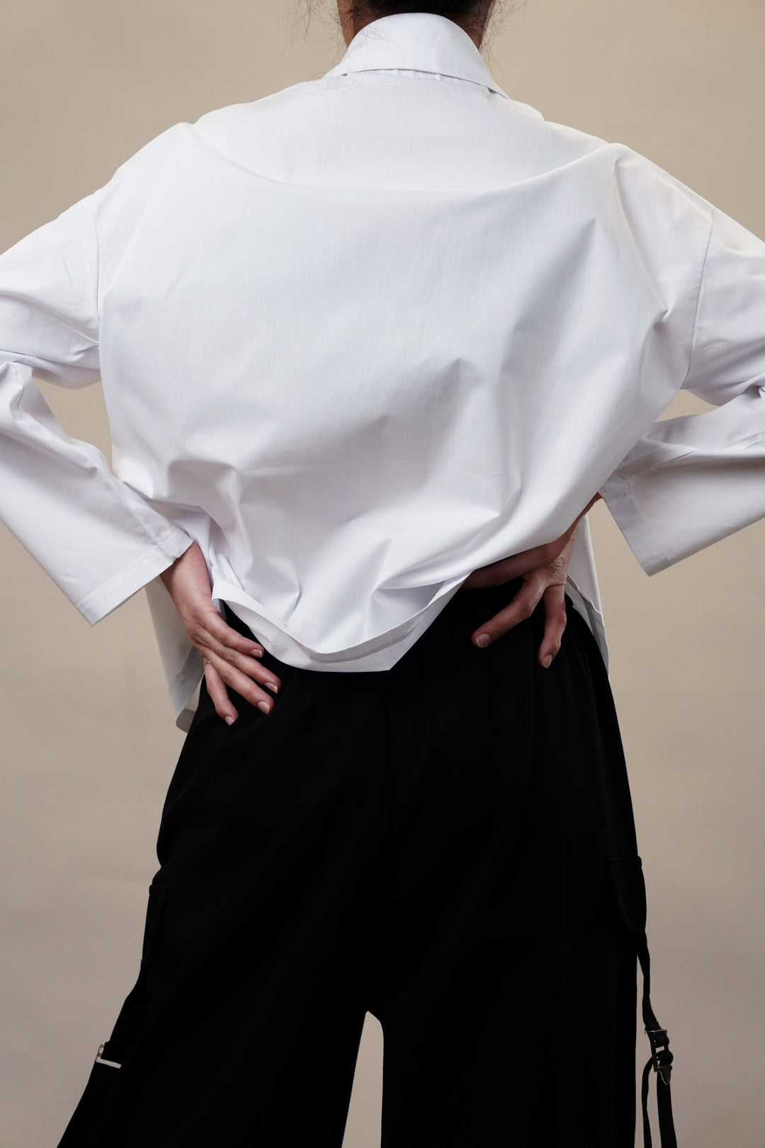 White streetwear shirt for women