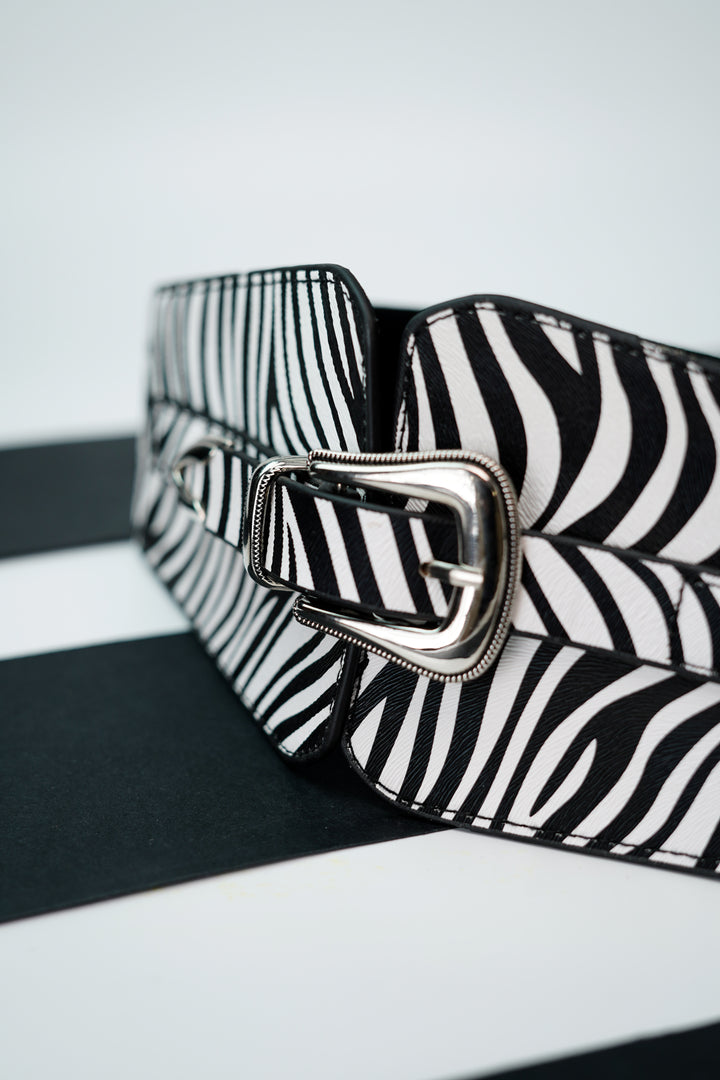 Print Perfection Zebra Wide Belt to Elevate Your Wardrobe