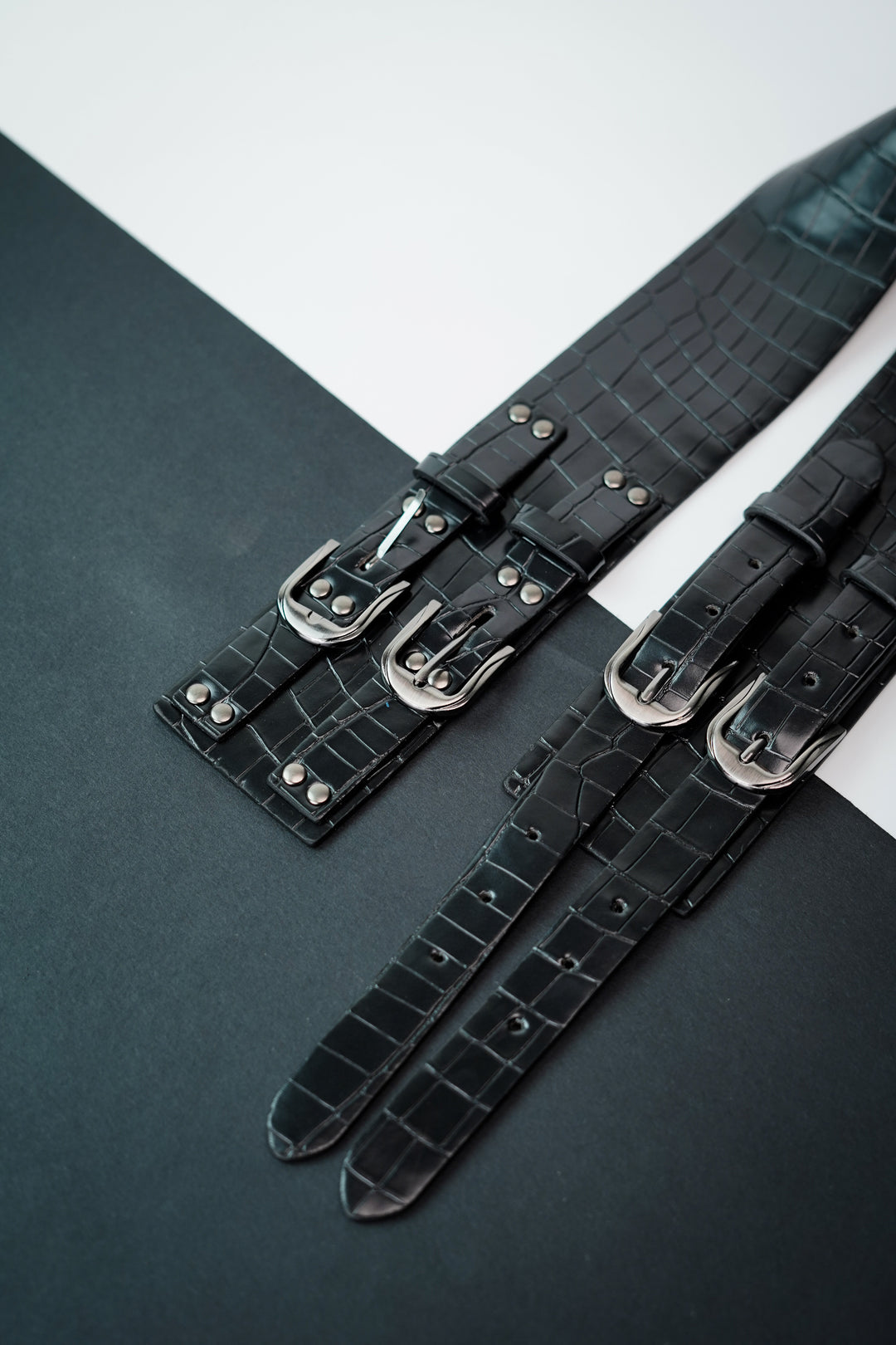 Long Double Dapper Leather Belt Fashion Forward