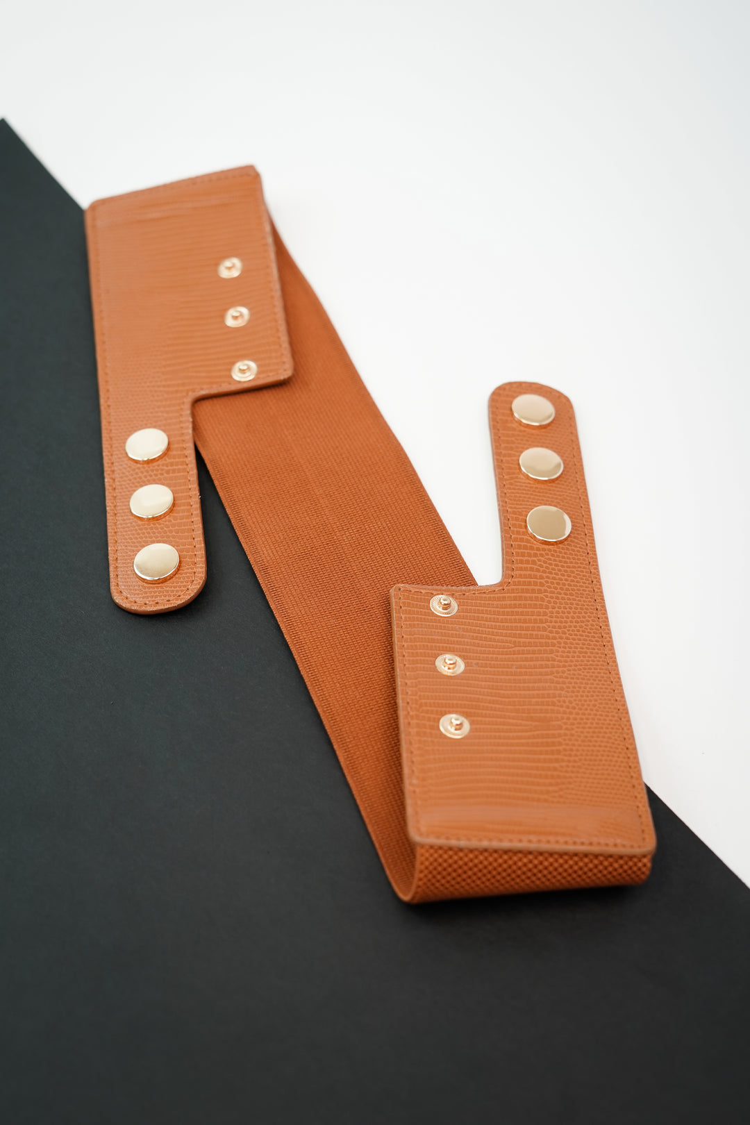 Adaptable Fashion Detail Shot of Elastic Belt