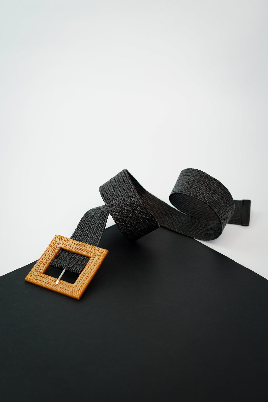 Refined Elegance Coal Craft Belt with Stretchable Comfort