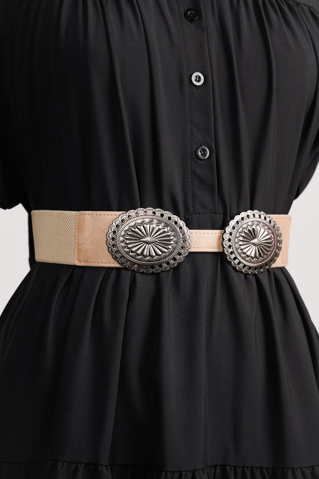 Oxidised Buckle Belt | Elastic Waist Belts for Women | Nolabels Oxidised Buckle Belt | Elastic Waist Belts for Women | Nolabels