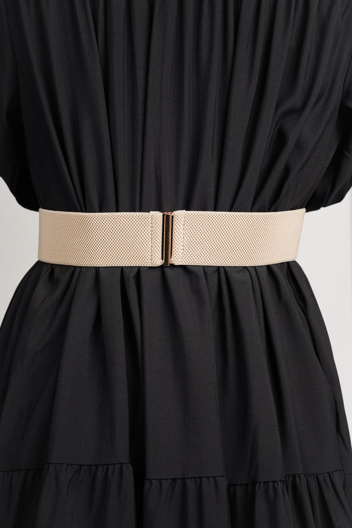 Oxidised buckle elastic belt