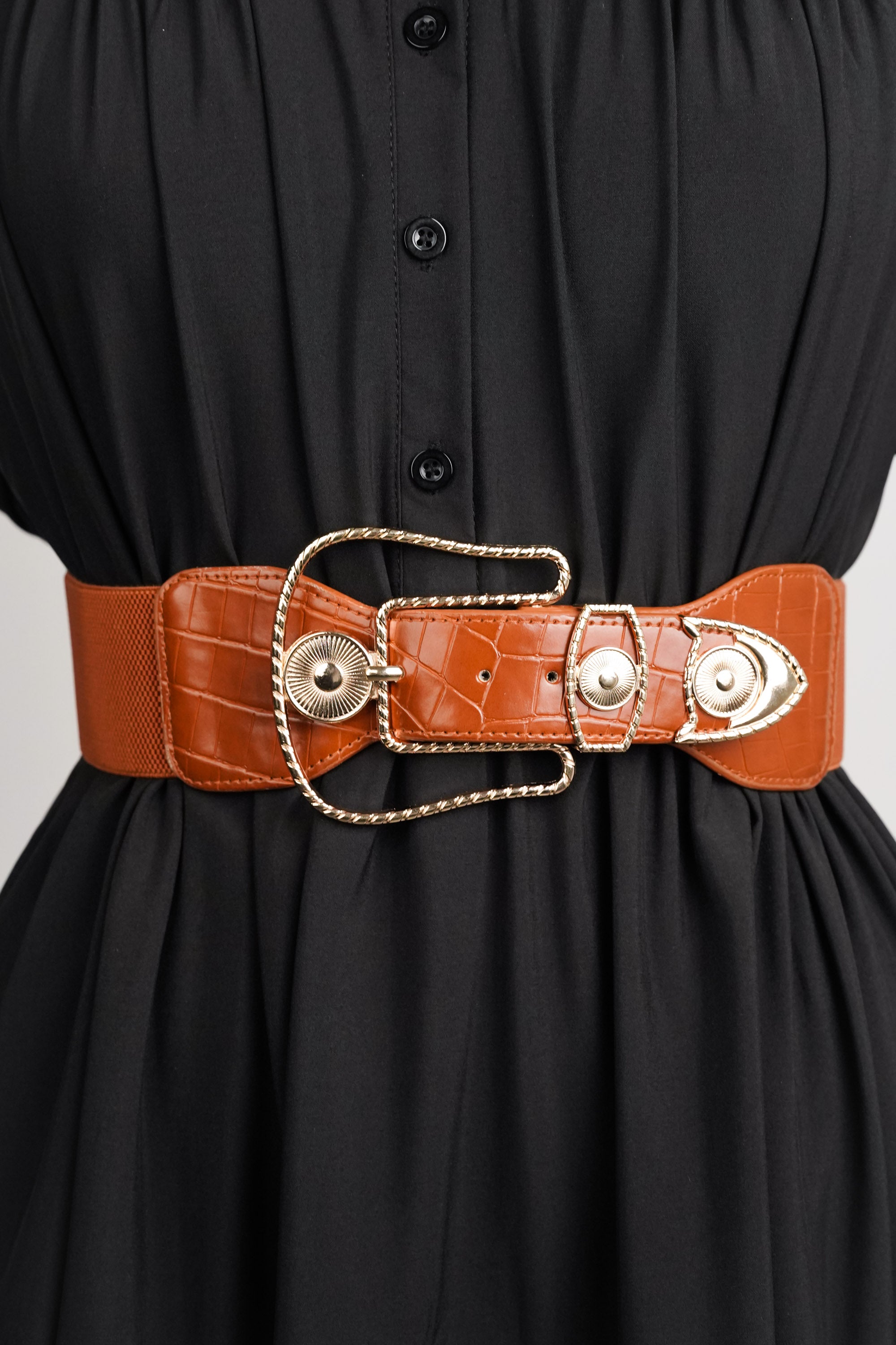 WOMEN'S BROWN BELT WITH PIN BUCKLE  main image 1