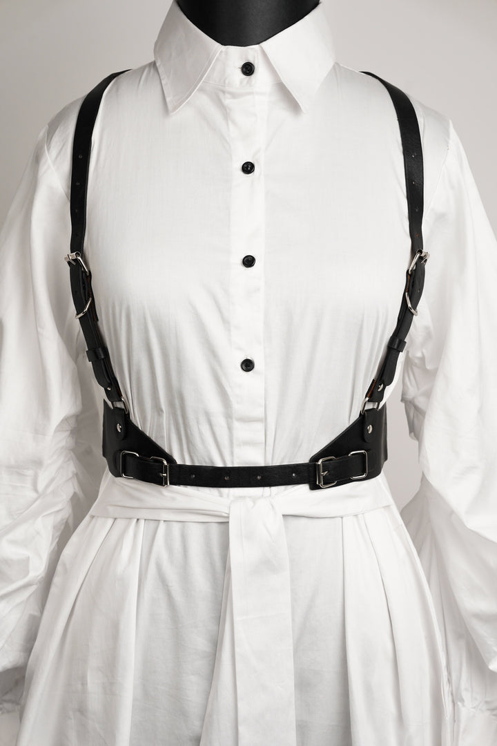 Unique punk-style harness belt for women