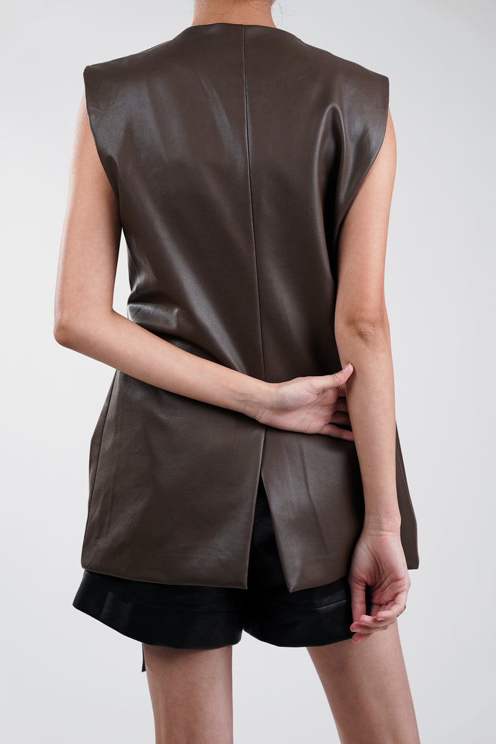 Bronze Aura Leather Jacket