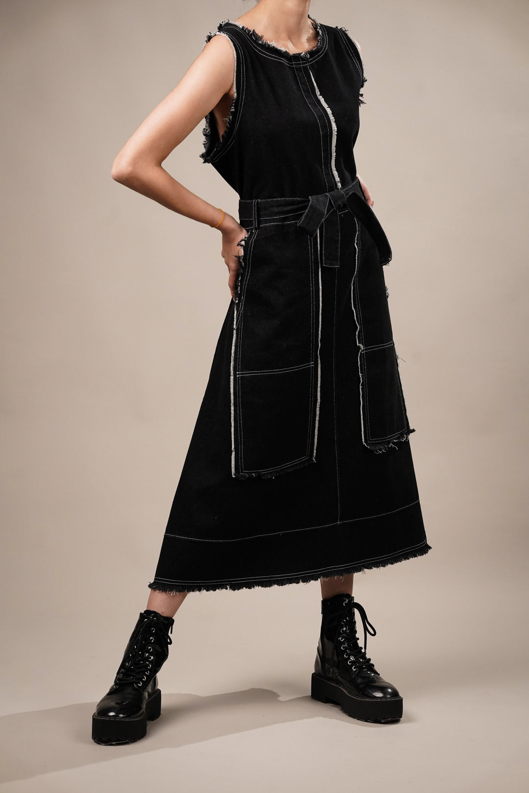 Muse Black Denim Dress