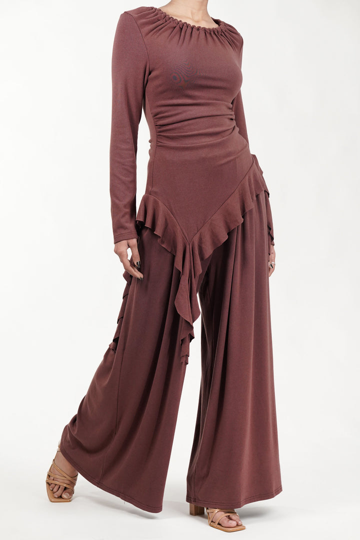 Rust Reverie Frilled Co-Ord