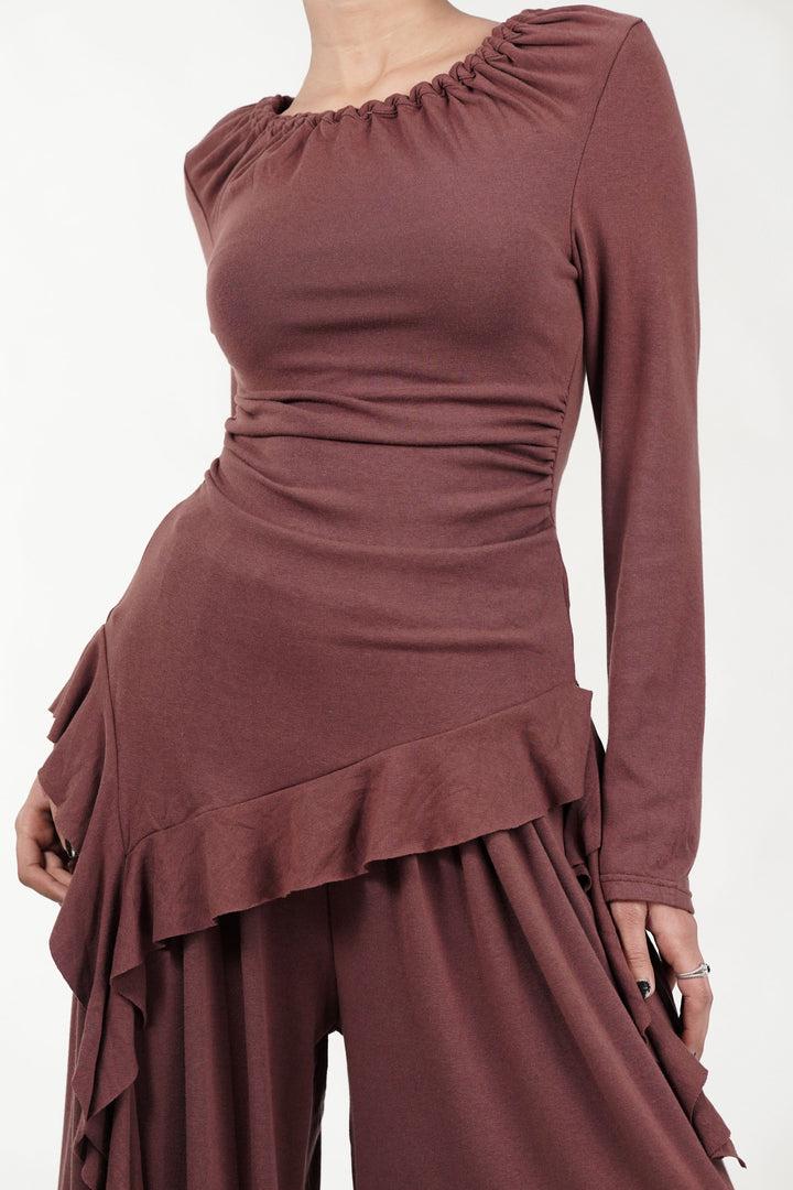 Rust Reverie Frilled Co-Ord